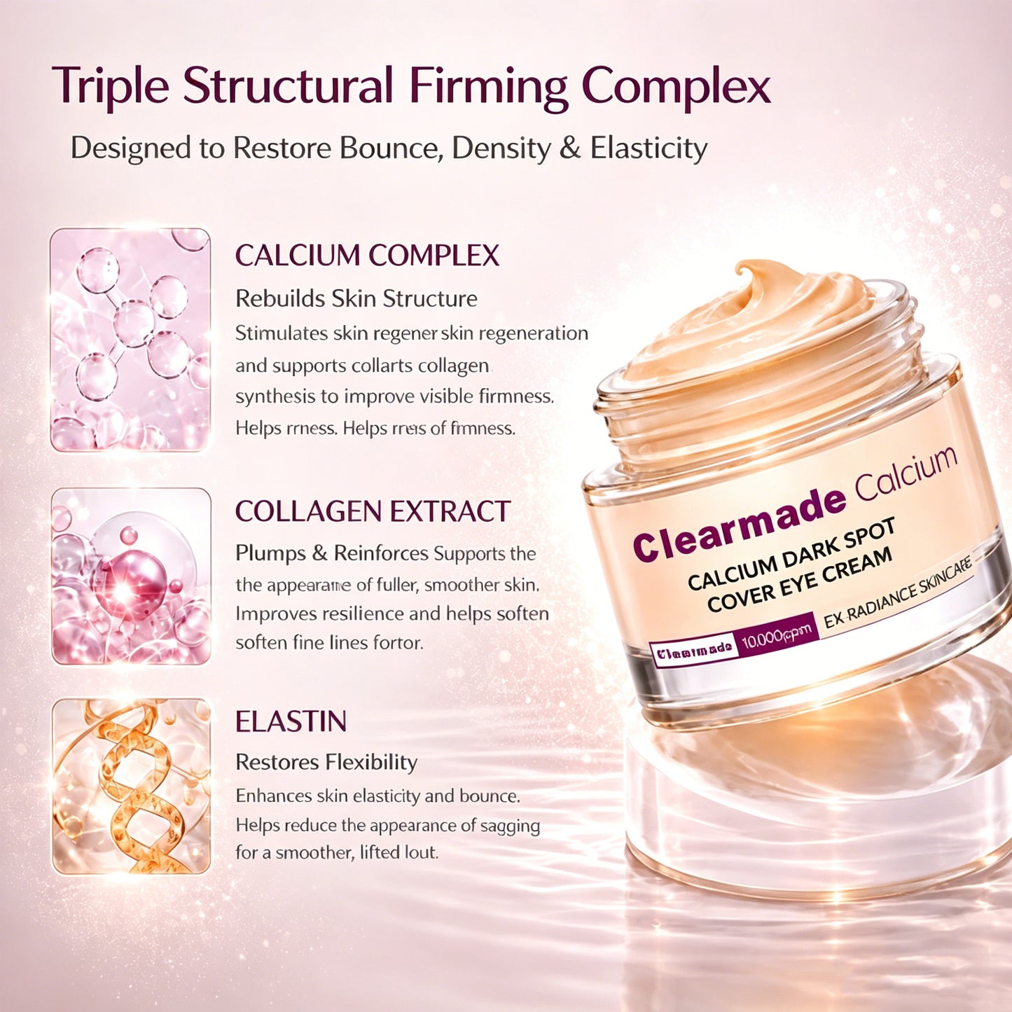 🔥LAST DAY 50% OFF!! Clearmade Korean Calcium Dark Spot Eye Cream